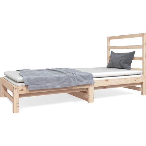 Maison Exclusive - Lit coulissant sans matelas 2x(90x190) cm (1/5)