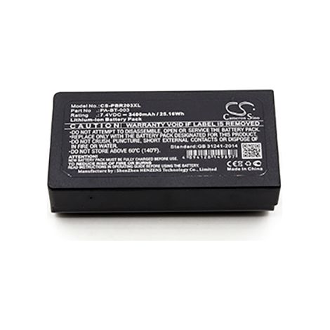 NX - Batterie imprimante compatible Brother 7.4V 3400mAh - RJ-2030PA-BT-003AVE (1/4)