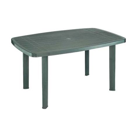Mesa Resina Verde 140x90 cm.