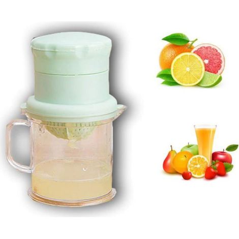Presse-Agrumes - Manuel - Portable - Pour Citron Orange Pastèque Raisin - Vert - 1 Pièce (1/4)