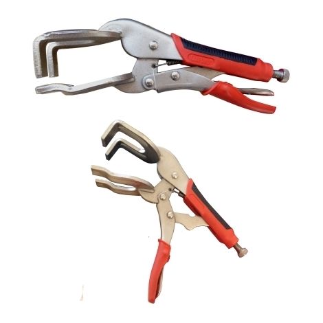 Pinza a morsetto con ganasce a forcella a grip/scatto 10