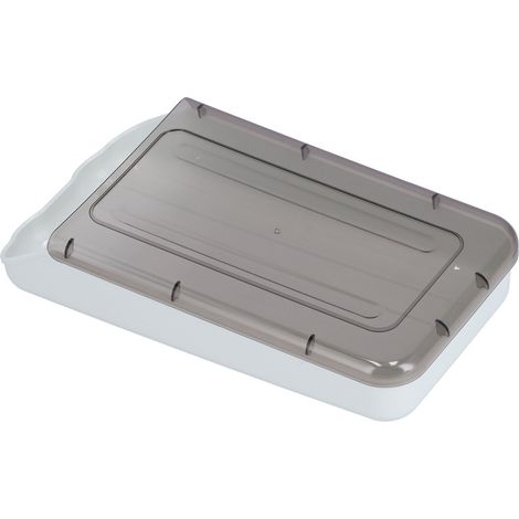 Boîte à œufs pour réfrigérateur, étagère à œufs transparente à roulettes automatiques avec couvercle (1/5)