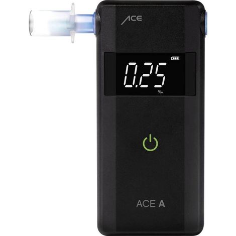 Ace ACE A Alcoholímetro digital negro con alarma