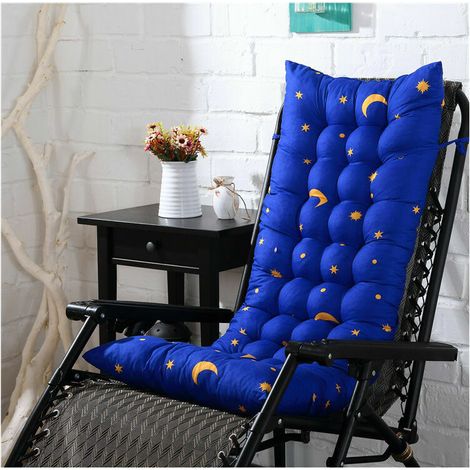 Coussin de chaise berçante, Coussin de chaise longue à dossier haut, Coussin fauteuil jardin epaissi, Rocking chair coussin 3D, Coussin pour chaise à bascule, fauteuil, sièges d'auto (Etoile L (1/5)