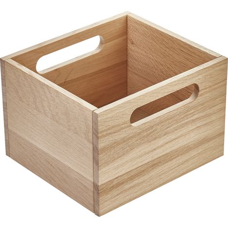 ORGA-BOX Schubladeneinsatz Auszugseinsatz Ordnungssystem für Apothekerschränke Organisations-Container 200 x 225 x 150 mm, Eiche lackiert von SOTECH (1/5)