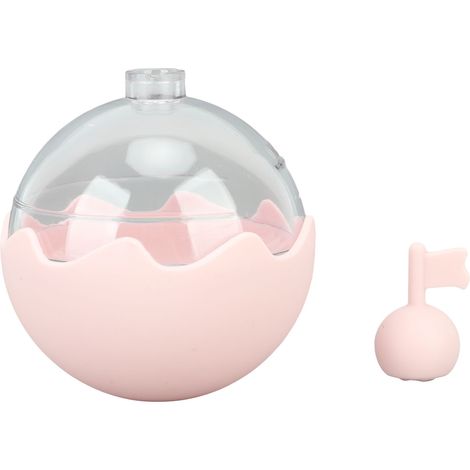 Eiskugelform mit einfacher Entformung, lebensmittelechtes Silikon, Einfüllöffnung oben, Eiskugelform für Whisky, Cocktails, rosa (1/5)