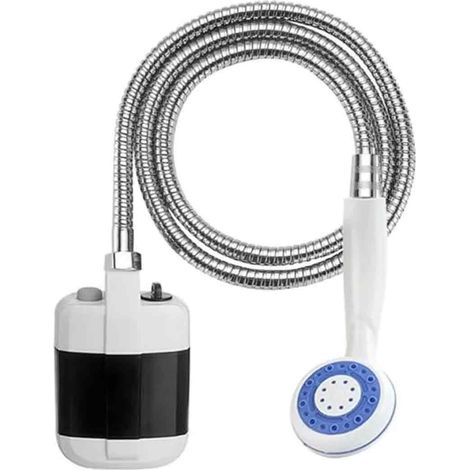 Douche de camping portable, douche portable rechargeable, kit de pompe de pomme de douche extérieure pour camping,[S560] (1/5)