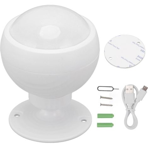 Kabelloser Infrarot-Bewegungsmelder mit App-Alarm und LED, WLAN-PIR-Sensor für Smart-Home-Sicherheit