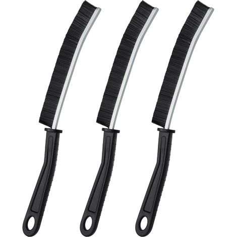 Lot de 3 brosses de Nettoyage en Profondeur pour Salle de Bain, Toilettes, Cuisine, fenêtre, Porte et suceur Plat, Outil de Nettoyage Multifonctionnel (1/5)