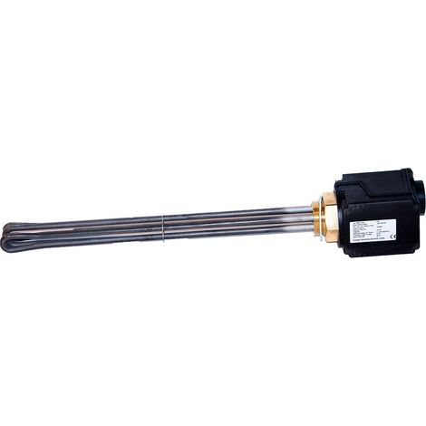 Novelan Elektroheizstab 4,5kW, isoliert, Länge 450mm, mit Flanschplatte für Brauchwarmwasserspeicher EHZI 45 F bis 500l