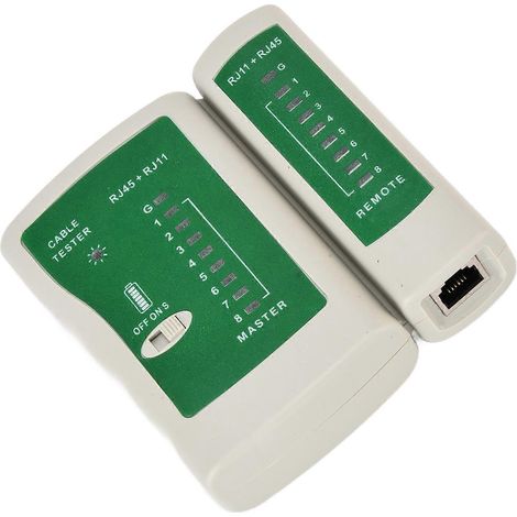Netzwerkkabeltester RJ45/11 Leitungsfinder mit Doppelfunktion, Kabelsuchgerät, Telefonleitungsdetektor