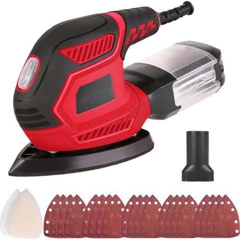 Ponceuse 200W 14000 OPM – compacte, 2 disques + 20 abrasifs, ponçage/poli, DIY (1/5)