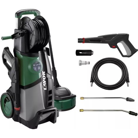 idropulitrice elettrica a freddo lavor "lvr5 plus 150 digit" 150 bar 500 l/h 2300w - motore induzione
