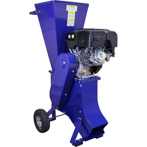 T-Mech - Cippatrice 15HP Benzina per Distruzione Legna, Rami, Ramoscelli e Foglie per Giardinieri Professionisti, Paesaggisti e Amatori