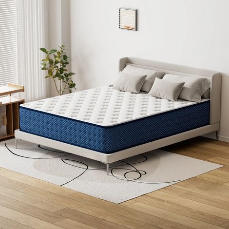 Matelas 140x200 cm DEWINNER, Epaisseur 28 cm Matelas Mémoire, Ferme 7 zones de confort en mousse mémoire adaptativer, Réversible Soutien Parfait