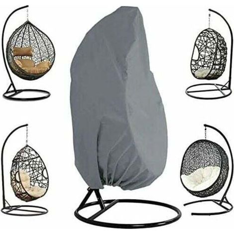 JSSEVN - Hanging chair cover 190 x 115 cm – Waterproof 220D polyester fabric – Protection against rain, frost and UV rays – Drawstring (1/4)