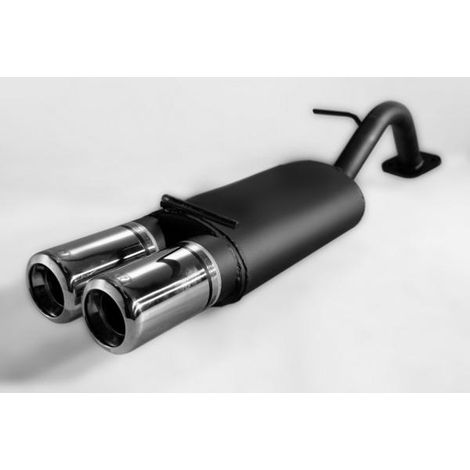 Silencieux Echappement Ulter Toyota Yaris 1999 a 2005 2x80mm-36917572