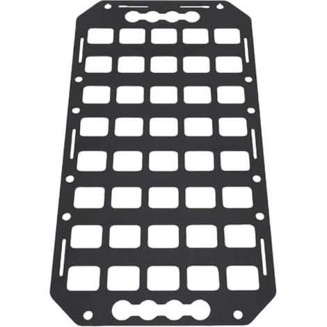 Panneau de rangement en aluminium avec système MOLLE Easy Tracking Molle, 42,2 x 22,5 x 0,2 cm, pour voitures, SUV, camions, fourgonnettes et camping-cars. (1/4)