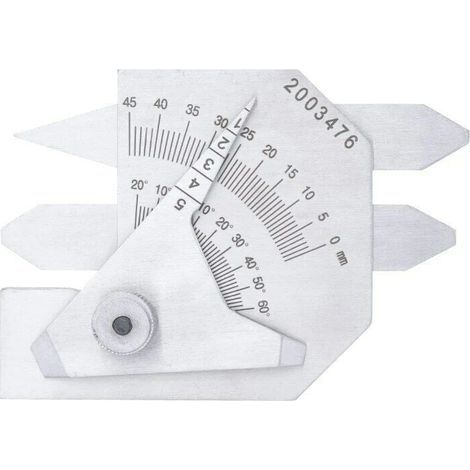 Calibrador de soldadura, regla de inspección de costuras de soldadura, escala, herramienta de medición de ángulos, calibrador de sensor de tuberías, 1 pieza (1/5)