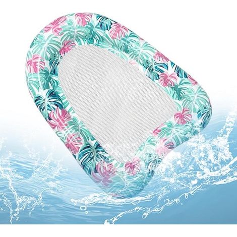 Materassino gonfiabile per nuoto - Lettino ad aria - Relax in acqua - Design a forma di cuore - 114x86 cm - Rosso (1/5)