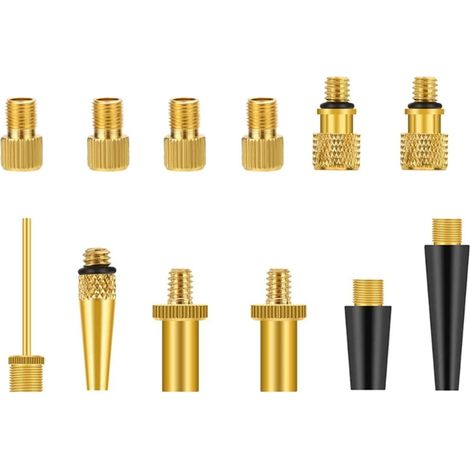 10/12x Embouts de gonflage pour pneus, valve de pneu, compresseur d'air, pince, convertisseur de filetage pour voiture, adaptateur de buse de gonflage, connecteur Dropshipping-AquaForge