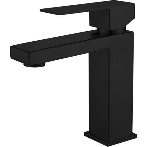 Grifo de baño color oro cepillado, grifo de lavabo moderno de un solo orificio, grifo de lavabo de acero inoxidable, acabado en latón cepillado. (1/5)