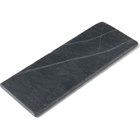 Margelle de piscine Ardoise Noire Vieillie 80x30x3 cm Bord Droit (à l'unité) - RO'MA NATURE