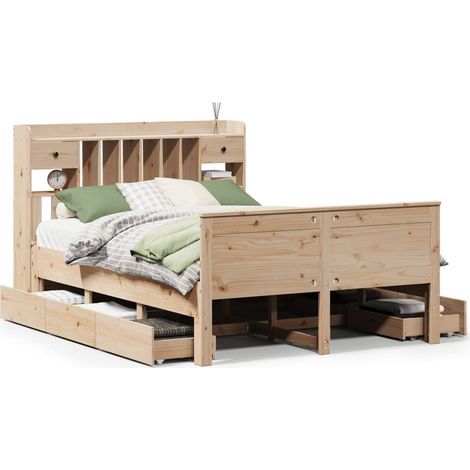 Maison Exclusive - Letto Libreria senza Materasso 140x190 cm in Legno di Pino