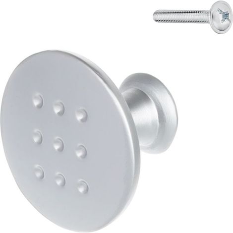 Tirador redondo para muebles, cromo mate, Riex XK10 (1/5)