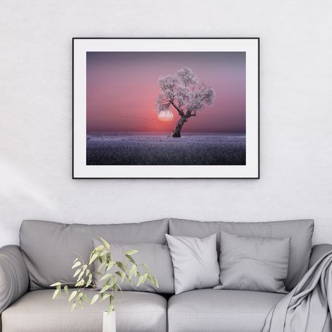 Affiche / Poster - Arbre - 60x80 cm - Bordure Noire et Blanche (1/5)