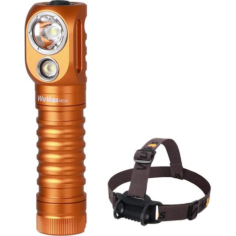 Lampe frontale rechargeable, 2000 lumens, lampe frontale LED extrêmement lumineuse avec CRI 90, magnétique, design à clip profond, étanche IP68, idéale pour le camping, la randonnée et la (1/5)