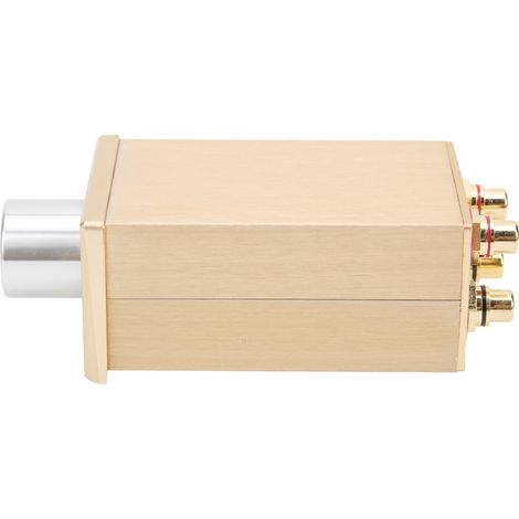 Préamplificateur Passif de Volume Haute Fidélité pour Systèmes Audio et Vidéo TV, Finition Dorée (1/5)