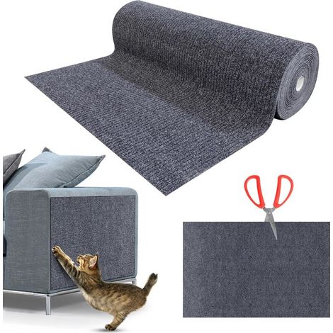– Katzenkratzbaum 200 x 40 cm – Kratzfester Sofaschutz – Selbstklebende Rückseite – Wiederverwendbare Polyesterfaser – Einfache Montage