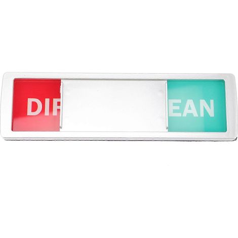 Aimant pour lave-vaisselle « Sale » ou « Propre » - Panneau « Nettoyer »-17.7x5cm-Silver (1/3)