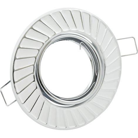 Polux FOBOS 7805 faretto incasso tondo MR16 12V bianco/argento (1/4)