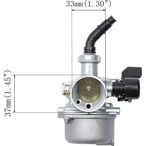 Carburateur PZ19 pour moteur 4 temps 50-125cc – Adapté au karting, cross et buggy, bride 19mm, parfait pour cylindrée 110cc (1/4)