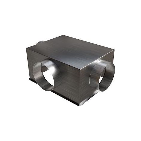 Plénum acier de 500x400mm 3 piquages latéraux D.200 mm BAILLINDUSTRIE PLRACI/LAT 500X400