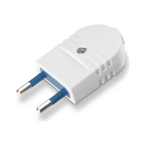 Spina Serie Azzurra 2P 10A colore bianco SCA104.4000 standard civile CEI 23-50