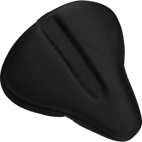 1 Coussin de selle, housse en gel, large et réglable, cordon de serrage, pour vélo d'exercice ou cruiser (1/5)