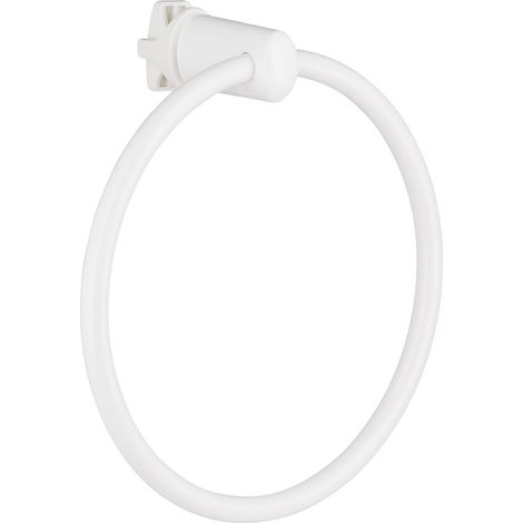 ANILLO PORTATOALLAS PARA RADIADOR DE TUBOS REDONDOS BLANCO