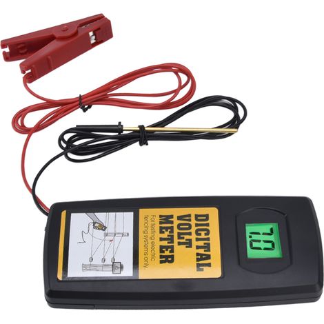 Clôture électrique testeur de tension LCD écran numérique 9,9kV pour pâturage avec rétroéclairage voltmètre MLD-004CL (certifié CE+RoHS) sans piles (1/5)