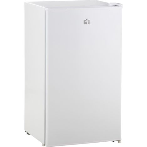 HOMCOM 91 Litre Freestanding Under Counter Fridge with Chiller Box, 47.5cm Wide White (1/5)