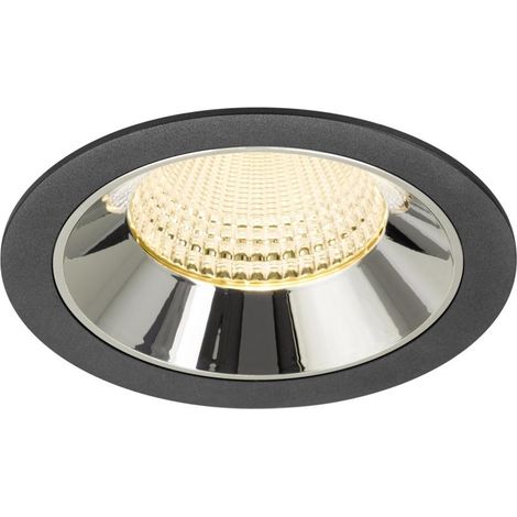 Spot encastré Numinos XL noir/chrome 3000K - 55 deg - 1009944