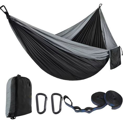 Hamac de camping extérieur en tissu parachute double 270 x (1/5)