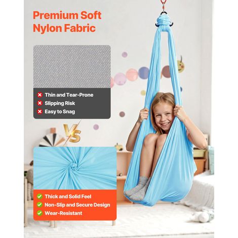 Hamac de Yoga Aérien Capacité de Charge 136 kg, Kit Balançoire de Yoga Inversion Danse Aérienne, Hamac en Nylon avec Sac de Rangeme… (1/5)