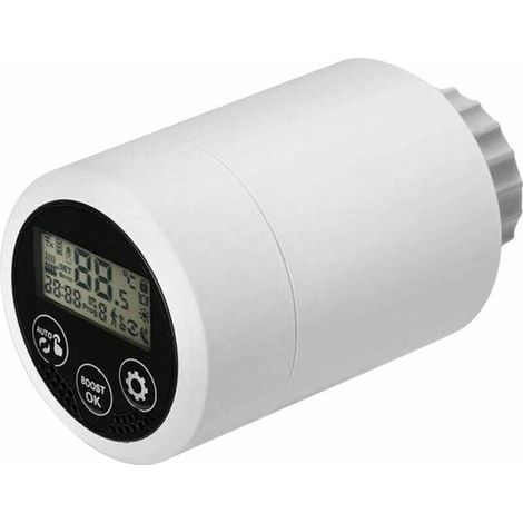 Tête thermostatique,Thermostat Tuya zigbee, micro-vanne de radiateur Thermostat programmable intelligent Commande vocale de radiateur intelligent RSH-RV06 doit être utilisé avec la passerelle zigbee (1/5)