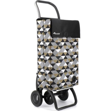 ROLSER carro compra classic sahara 4.2 negro , Carro Classic Sahara 4.2 Negro2 ruedas para llevar detrás cuando está vacío4 ruedas para empujar hacia delante cuando está ll