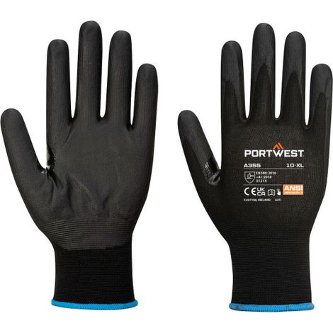 Guantes Touchscreen NPR15 para pantalla táctil de espuma de nitrilo (12 pares) PORTWEST A355 XXL