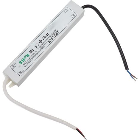 Alimentation LED étanche IP67, 24 V, 20 W, 0,84 A, pour lampes et caméras de sécurité (85-264 V). (1/5)