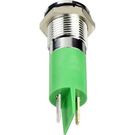 APEM Q14P1CXXG24E Luce di segnalazione a LED Verde Prominente 330 mcd